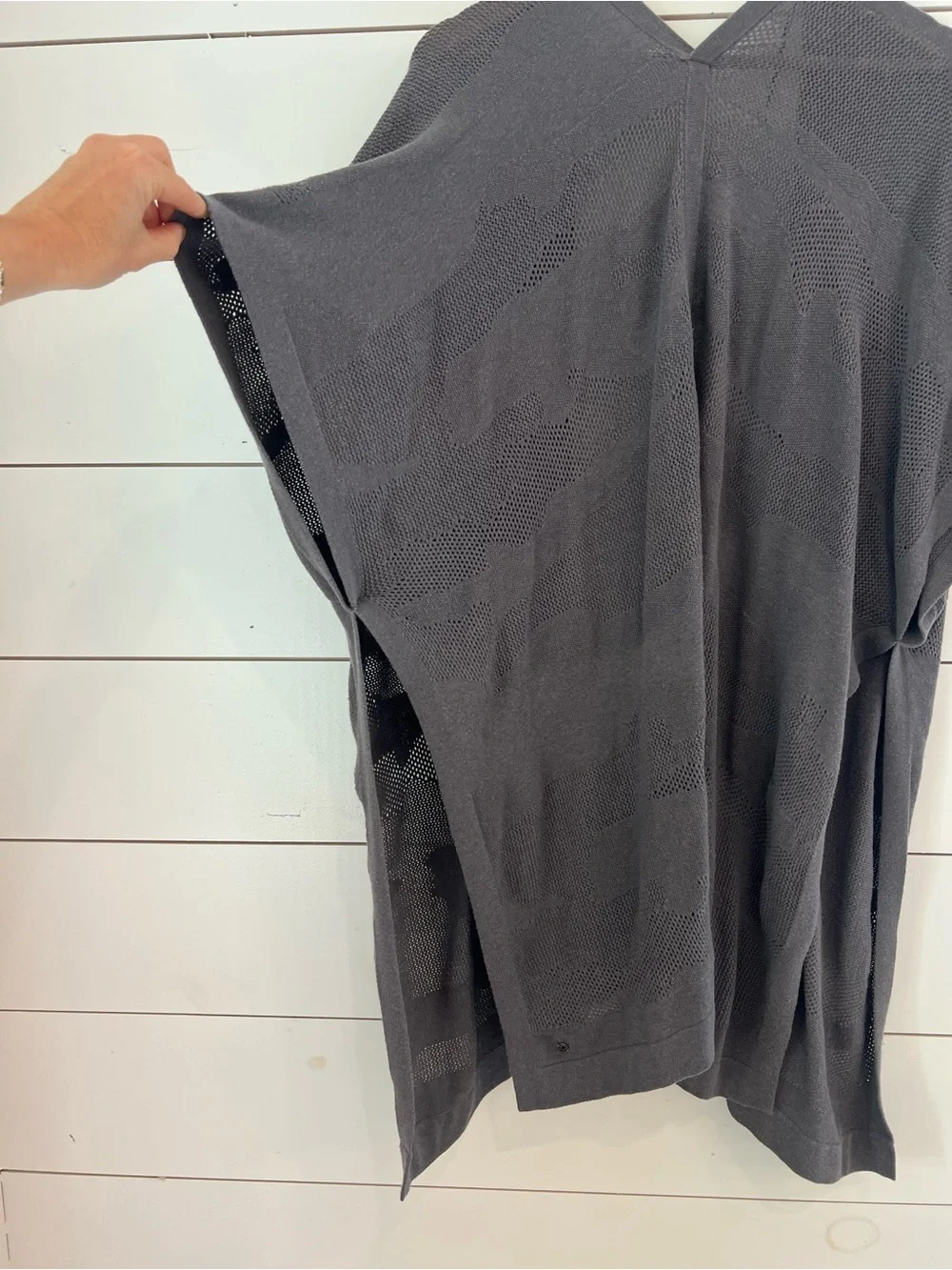 lululemon‎ athletica Open Knit Cardigan in Charcoal